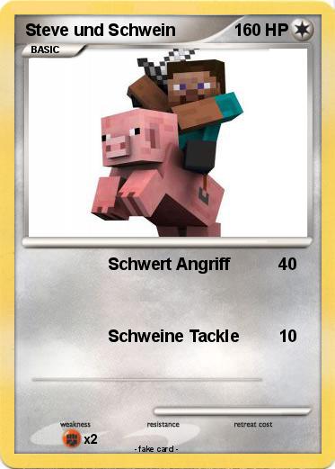 Pokemon Steve und Schwein