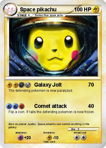 Pokemon Space pikachu