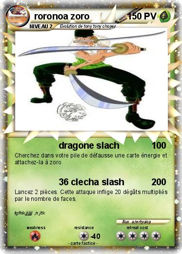 Pokemon roronoa zoro