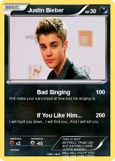 Pokemon Justin Bieber