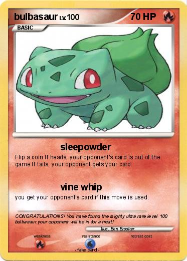 Pokemon bulbasaur