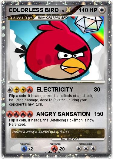 Pokemon COLORLESS BIRD