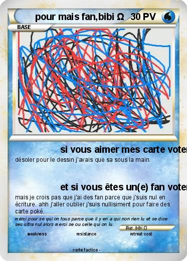 Pokemon pour mais fan,bibi Ω