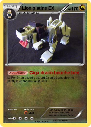 Pokemon Lion platine EX