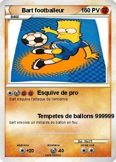 Pokemon Bart footballeur