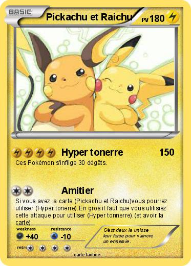 Pokemon Pickachu et Raichu