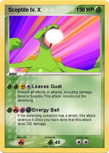 Pokemon Sceptile lv. X