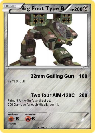 Pokemon Big Foot Type B