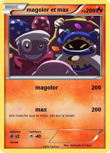 Pokemon magolor et max