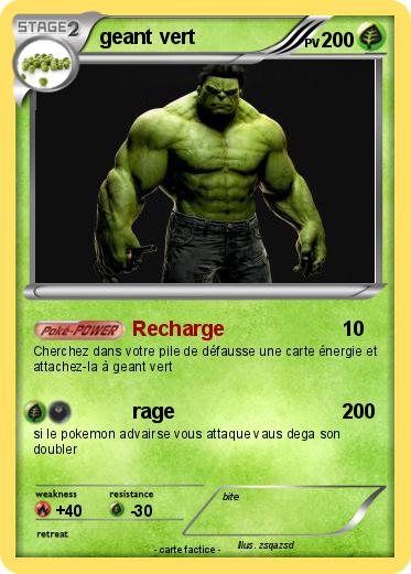 Pokemon geant vert