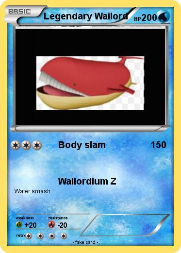 Pokemon Legendary Wailord
