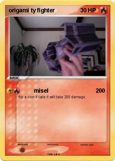 Pokemon origami ty fighter