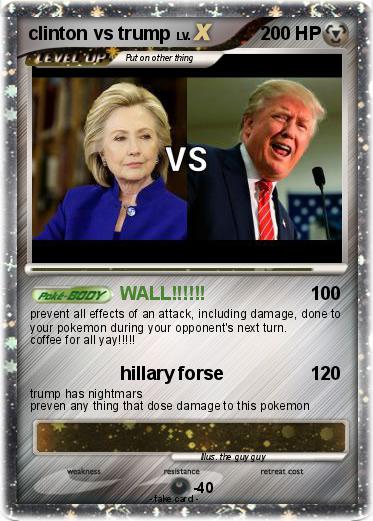 Pokemon clinton vs trump