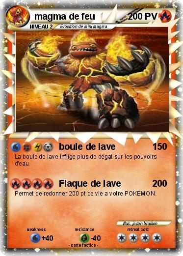 Pokemon magma de feu