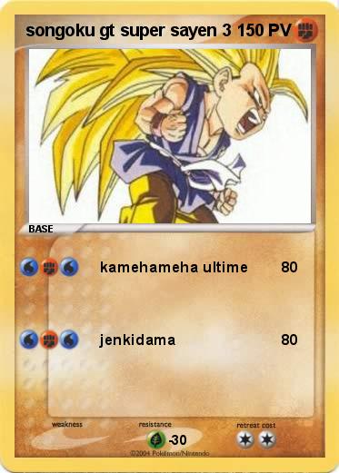 Pokemon songoku gt super sayen 3