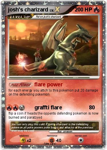Pokemon josh's charizard