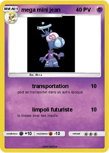 Pokemon mega mini jean