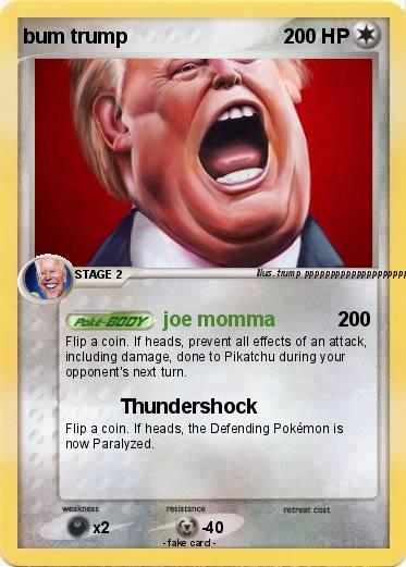 Pokemon bum trump