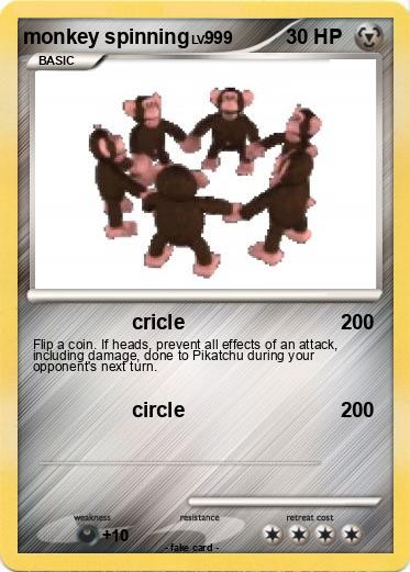 Pokemon monkey spinning