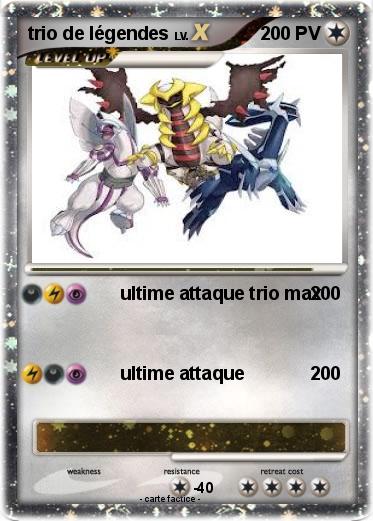 Pokemon trio de légendes