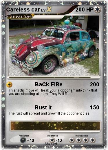 Pokemon Careless car