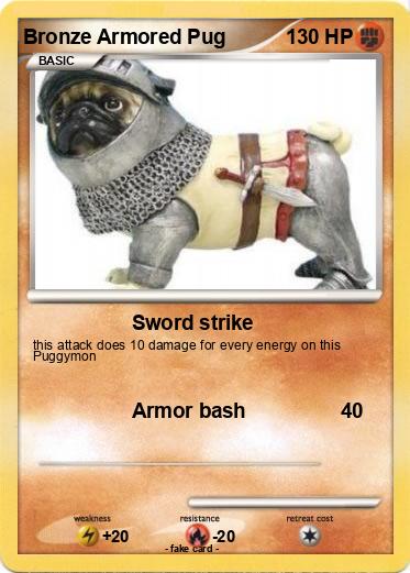 Pokemon Bronze Armored Pug