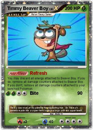 Pokemon Timmy Beaver Boy