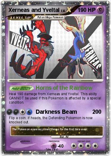 Pokemon Xerneas and Yveltal