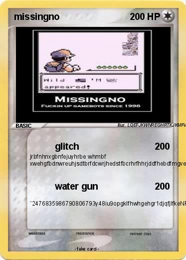 Pokemon missingno