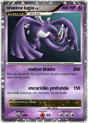 Pokemon shadow lugia