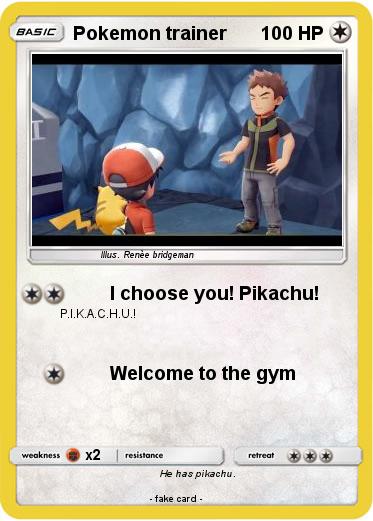 Pokemon Pokemon trainer