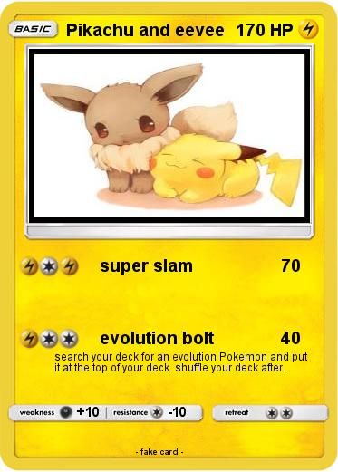 Pokemon Pikachu and eevee