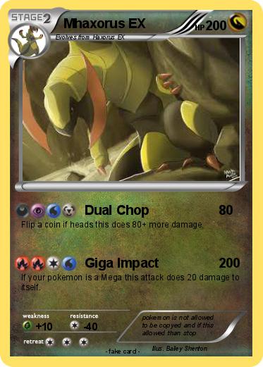 Pokemon Mhaxorus EX