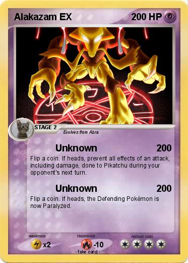 Pokemon Alakazam EX