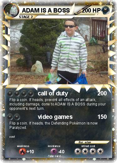 Pokemon ADAM IS A BOSS