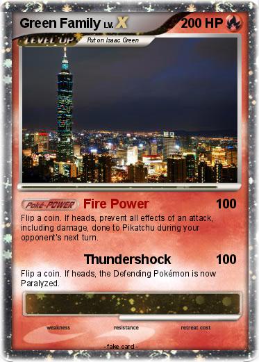 Pokemon Green Family