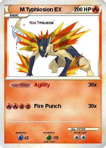 Pokemon M Typhlosion EX