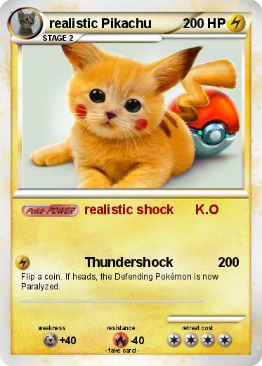 Pokemon realistic Pikachu