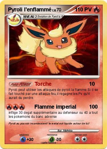 Pokemon Pyroli l'enflammé