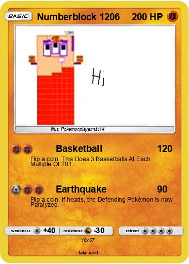 Pokemon Numberblock 1206