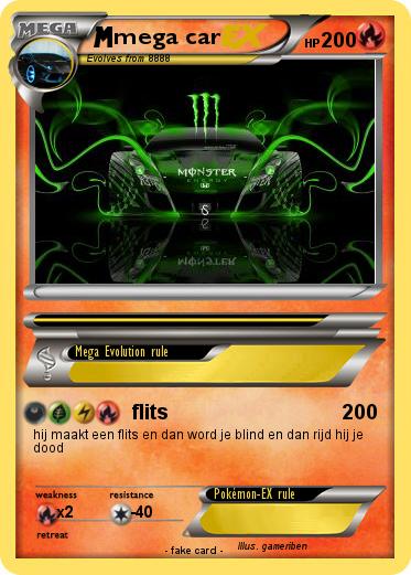 Pokemon mega car