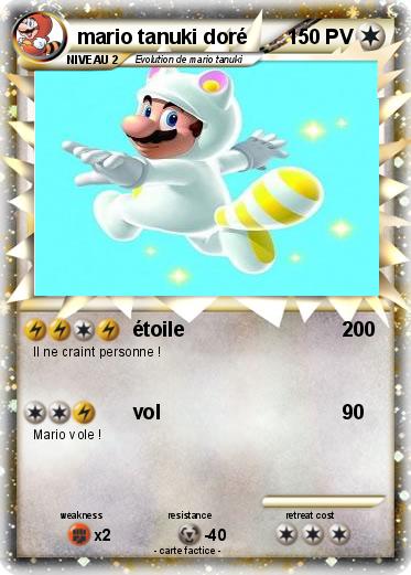 Pokemon mario tanuki doré