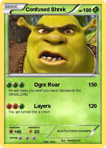 Pokemon Confused Shrek