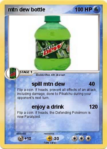 Pokemon mtn dew bottle