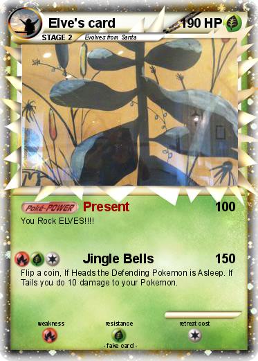Pokemon Elve's card
