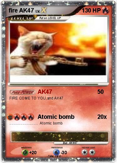Pokemon fire AK47
