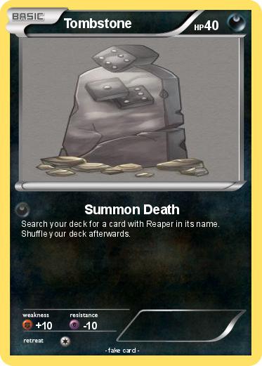Pokemon Tombstone