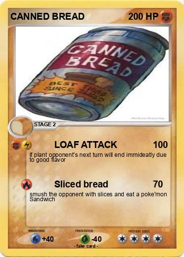 Pokemon CANNED BREAD