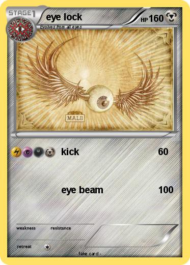 Pokemon eye lock