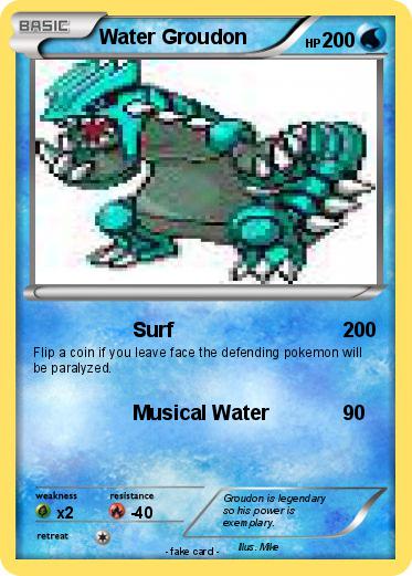 Pokemon Water Groudon